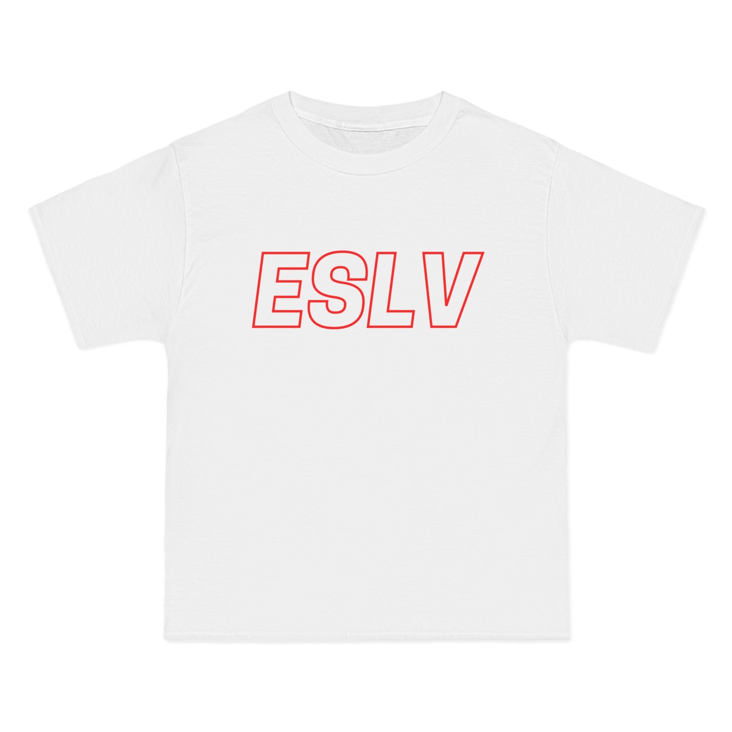 "Beefy-T® ESLV" Red Logo T-Shirt